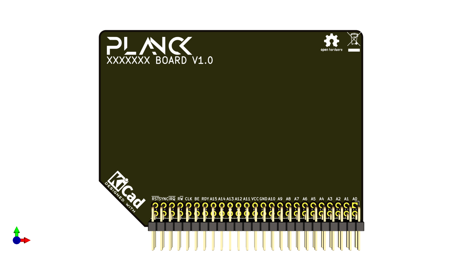 Planck extension board template